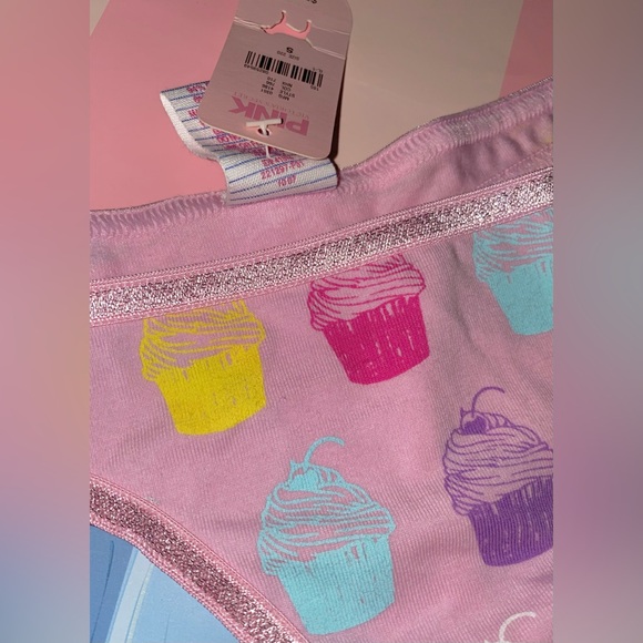 New Vintage Victoria’s Secret PINK Cotton Thong Panties Rare Vintage PINK Y2K - Picture 3 of 4